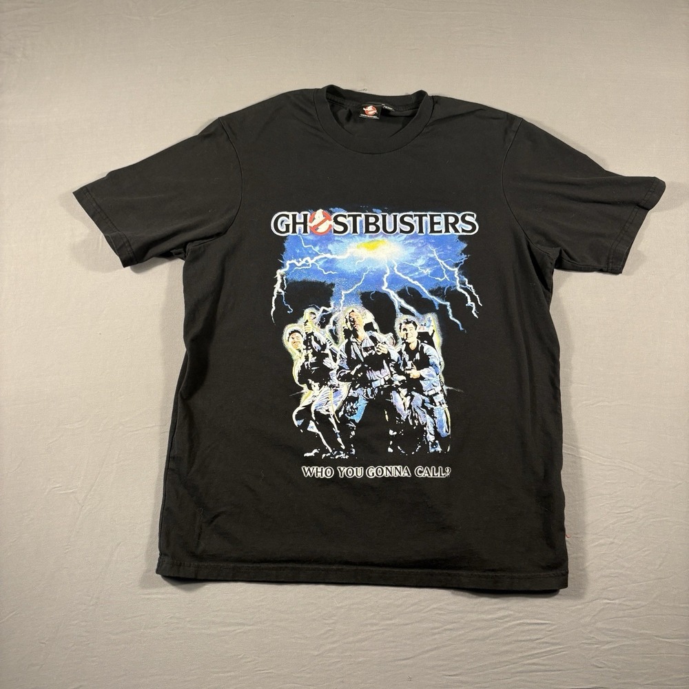 New Ghostbusters Movie Poster 1984 Mens Black Vintage Throwback T-Shirt